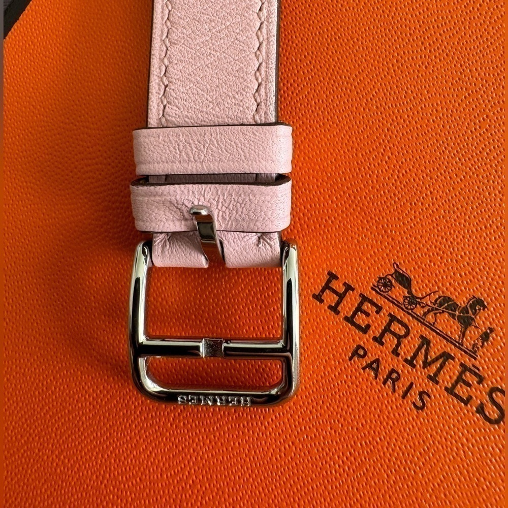 New Hermes Watch Sakura strap with diamonds - Picture 6 of 6